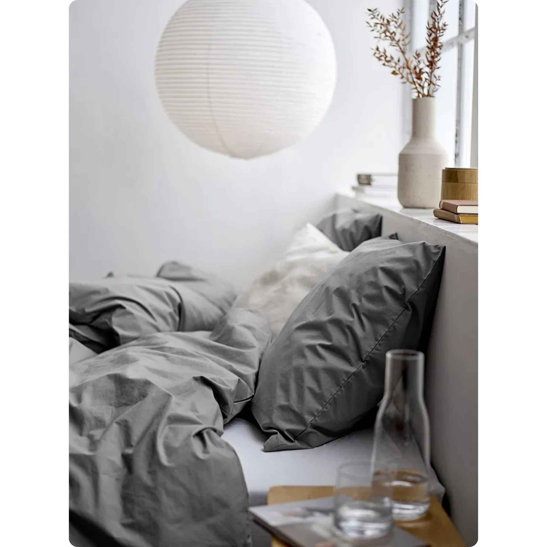 Södahl Sengsæt Flow Cloud Grey, Whisper Stone